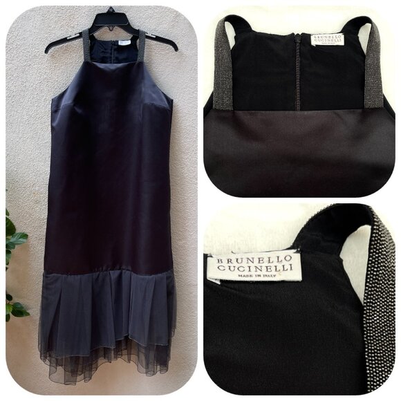 Brunello Cucinelli Dresses & Skirts - Auc BRUNELLO CUCINELLI $4500 metal applications Tulle details elegant dress M